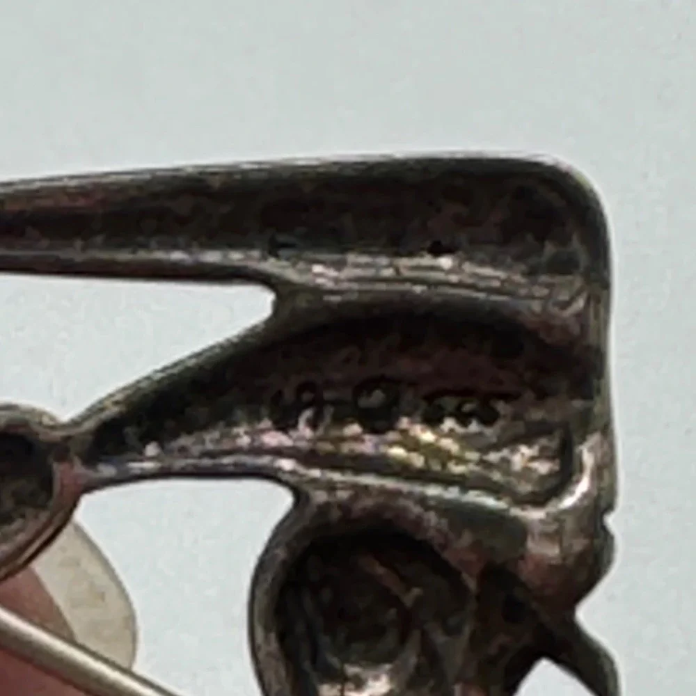 Vintage Silpada Sterling Silver 925 Cabochon Nativity Manger Brooch Pin I0677
